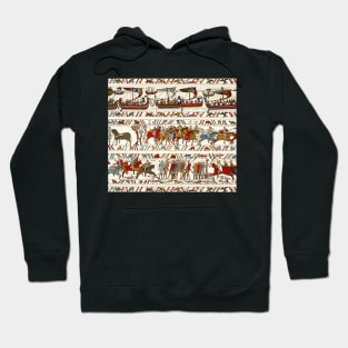 THE BAYEUX TAPESTRY ,BATTLE OF HASTINGS ,NORMAN KNIGHTS AND VIKING SHIPS Hoodie